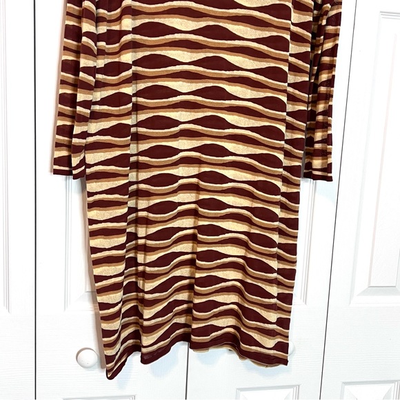 ZARA PRINTED KNIT TUNIC DRESS SPECIAL EDITION BRICK size Large NWT - Picture 6 of 15